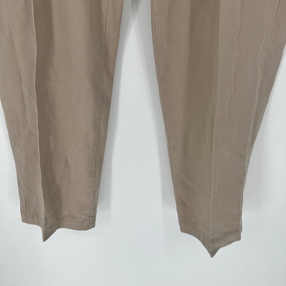 Vintage Polo Ralph Lauren Andrew Pants Chinos Men 42X32 90s Cotton Pleated Khaki - Picture 3 of 10